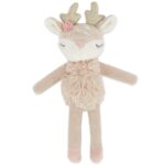Bieco Kuscheltier Reh Ella mit Rassel | Baby Kuscheltier ab 0 Monate Stofftier Baby Plüschtier R