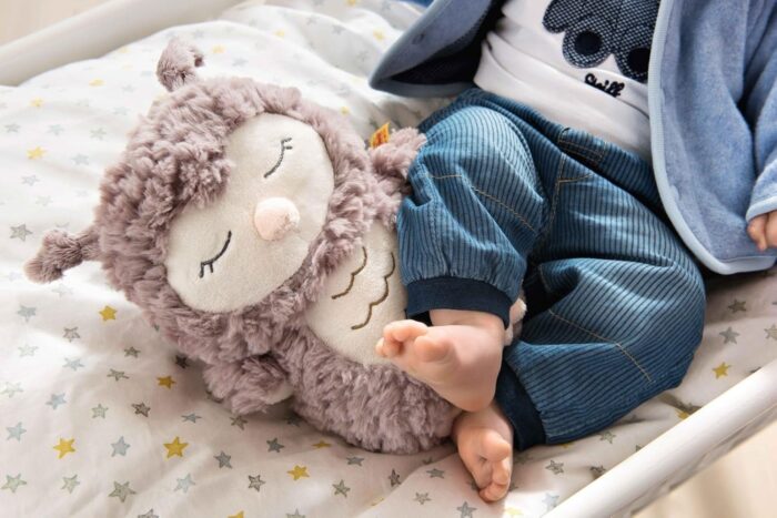 Steiff Kuscheltier Ollie Eule, Süßes Stofftier, Jungen, Mädchen & Babys ab 0 Monaten, Friends, Plüschtiem, Beige – Bild 2