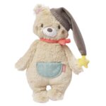 Fehn Kuscheltier Bär Bruno – Weicher Teddybär für Neugeborene als Einschlafhilfe - Stofftier zum Greifenn