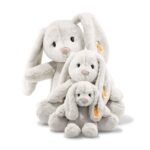 Steiff Hoppie Hase 18 cm hellgrau, Plüschtier Hase mit Schlappohren, Soft Cuddly Friends, flauschiges Stofftier zn – Bild 5