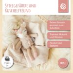 Bieco Kuscheltier Reh Ella mit Rassel | Baby Kuscheltier ab 0 Monate Stofftier Baby Plüschtier R – Bild 7