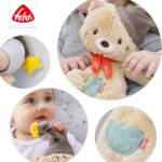 Fehn Kuscheltier Bär Bruno – Weicher Teddybär für Neugeborene als Einschlafhilfe - Stofftier zum Greifenn – Bild 4